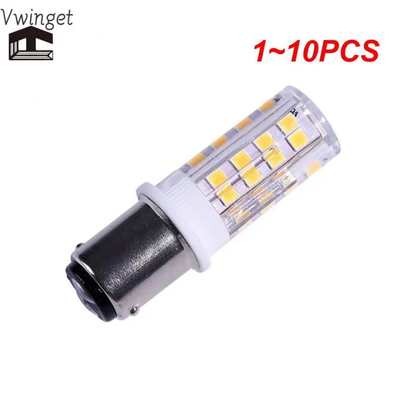 

1~10PCS Ba15d Double Contact Bayonet Base LED Corn Bulb LED Light Bulb 220V For Sewing Machine Pfaff, Singer, Privilege, Bernina