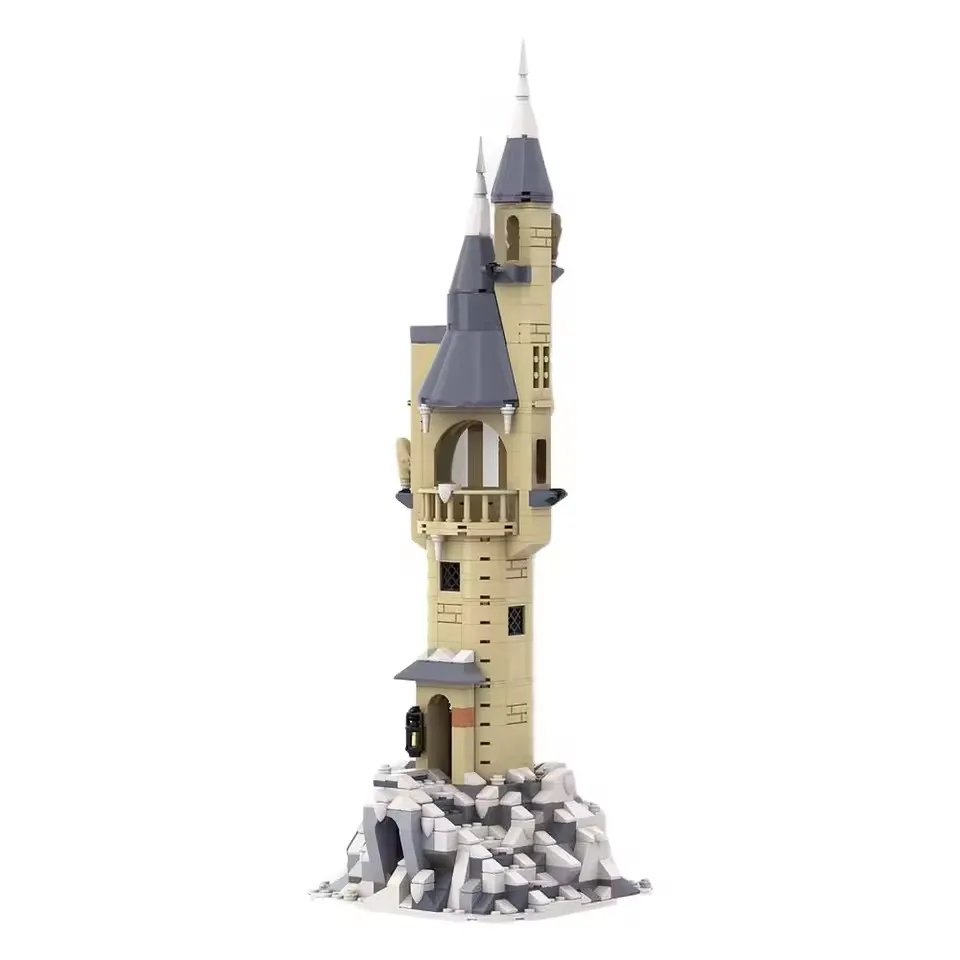 Magische Eulenhaus-MOC-Bausteine, Zauberer-Haustierhabitat mit Sitzstange, verzauberter Vogelkäfig-DIY-Modell für Potter-Fans