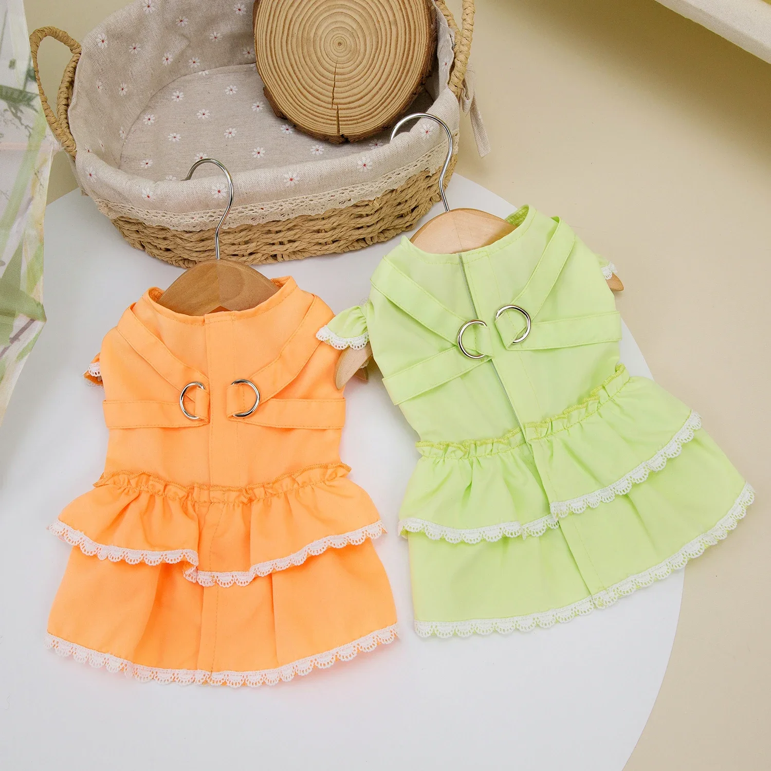 Cute Spring Summer Dresses for Small Dogs Puppy Clothing Cat Skirt Dress Princess pet Dog Clothes