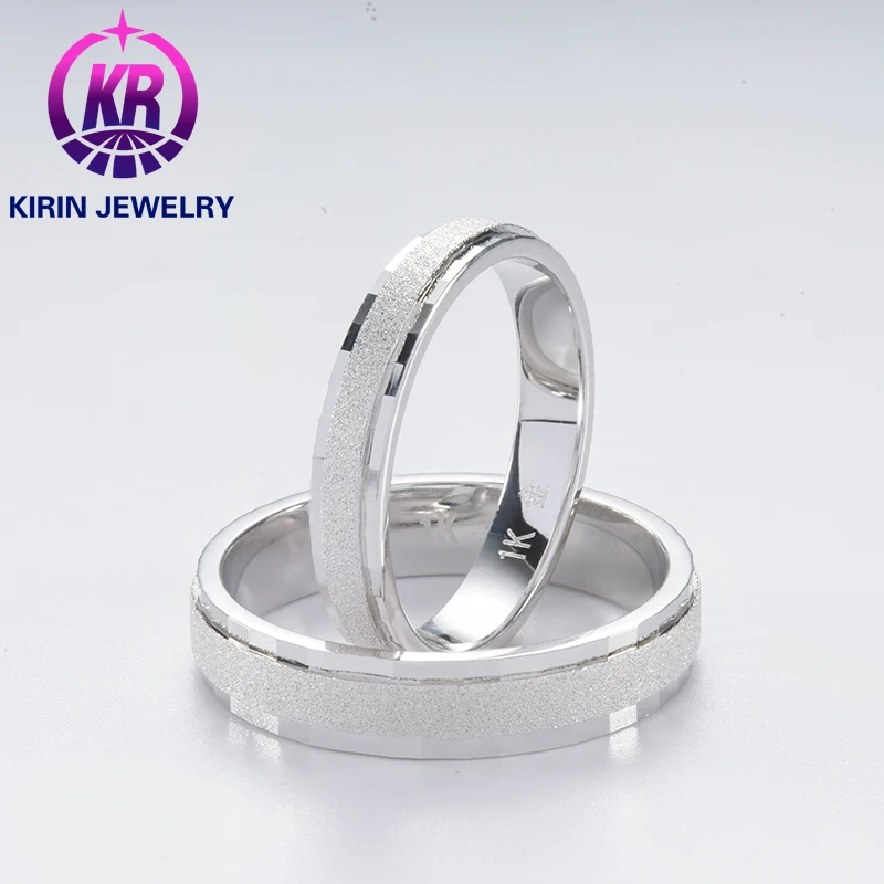 

TKJ 925 Sterling Silver Couples Rings Sets Simple Smooth Frosted Ring for Woman Man Classic Wedding Engagement Ring Fine Jewelry