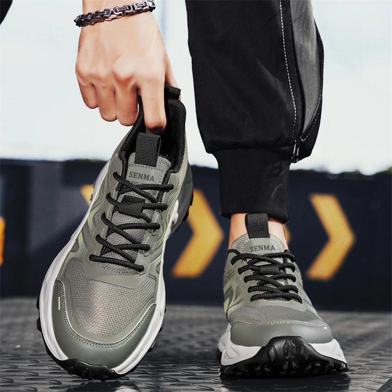 

Semir New Men's Casual Sports Shoes Thick Bottom Wear-Resistant Non-Slip Shoes