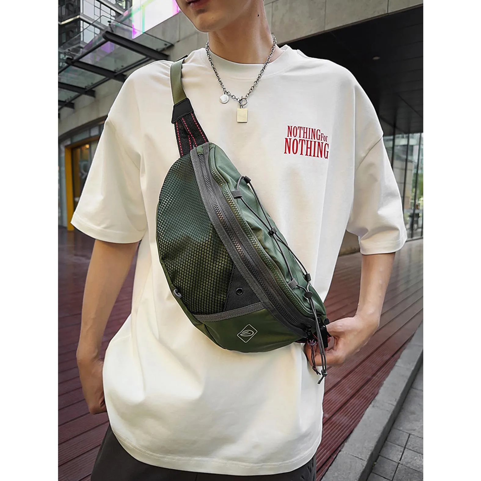

2025 New Functional Wind Chest Bag Outdoor Travel Commuter Diagonal Cross Bag Versatile Leisure Design Couple Chest Bag