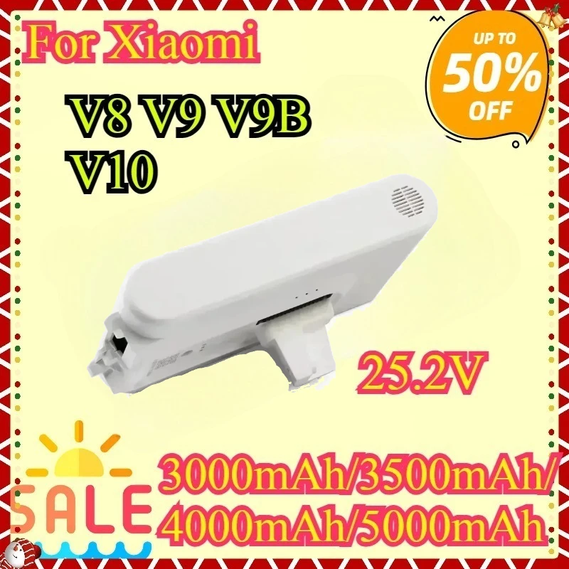

For Xiaomi Mijia Vacuum Cleaner V8 V9 V9B V9P V10 XR VVN3 VVN4 Dreame Vacuum Cleaner Lithium 25.2V 4000mAh Battery