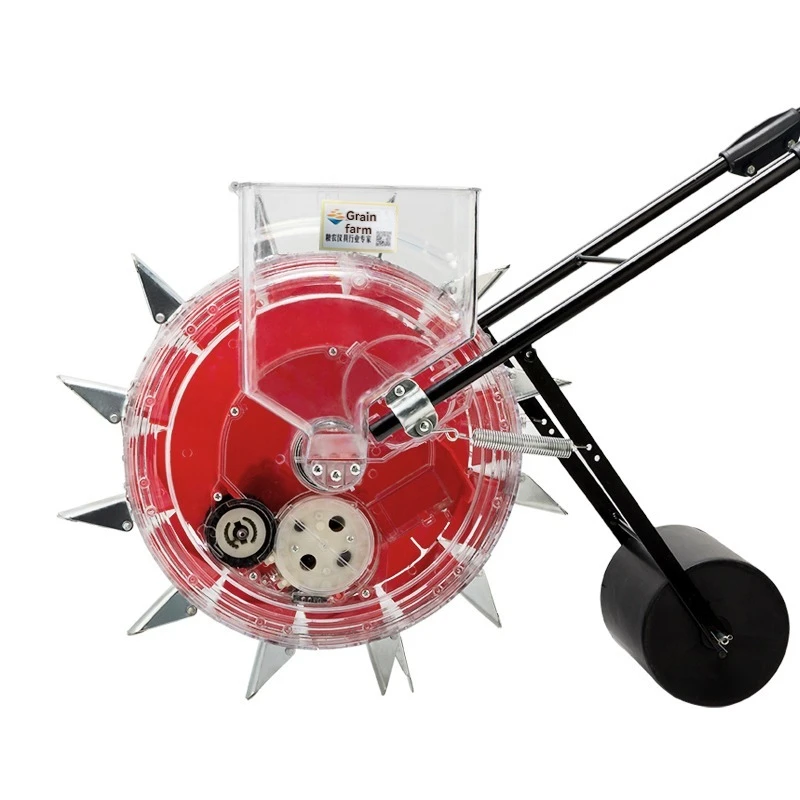 Multi-function Hand-push Seeder Seed Planting Tool On-demand Precision Planter Gardening Planting Wheeled Planter Film-Pressing