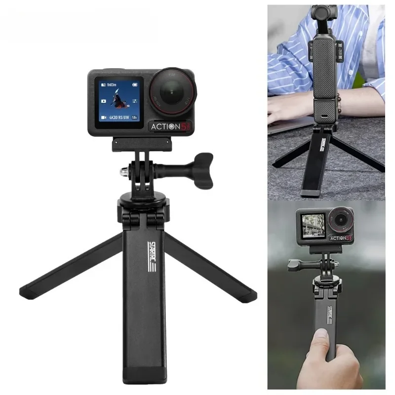 

For DJI Pocket 3 Magnetic Tripod Folding Aluminum Alloy Tripod Stand For Action 5 Pro 4 Insta360 Ace Pro2 GoPro Camera Accessory