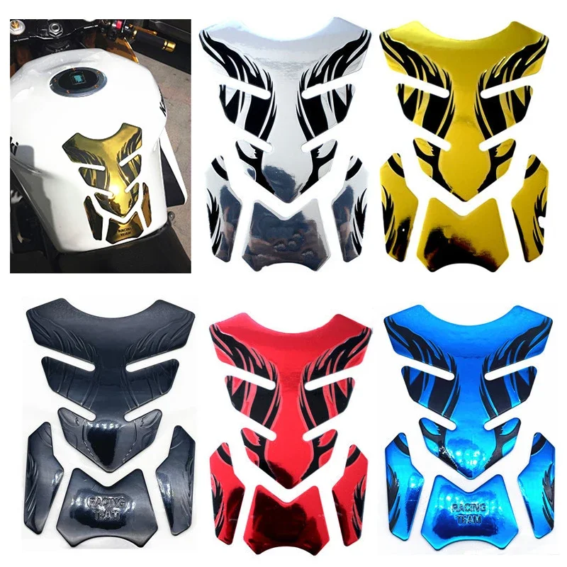 Fiber Fishbone Stickers Car Motorcycle Tank Pad Tankpad Protector for Motorcycle Universal Fishbone Protector Cover Accessories