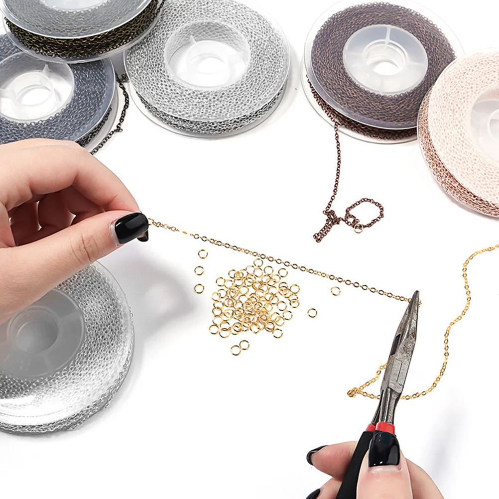 

DIY Accessories Gold Plated Bracelet Necklace Kit Clasps Buckles For Making Jewelry Roll Necklace Making Chain Jewelry Extension