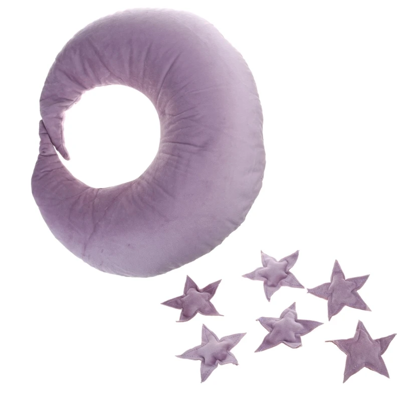 Set stelle con cuscino lunare per bambino in Puntelli per fotografia neonato Accessorio per servizio fotografico per