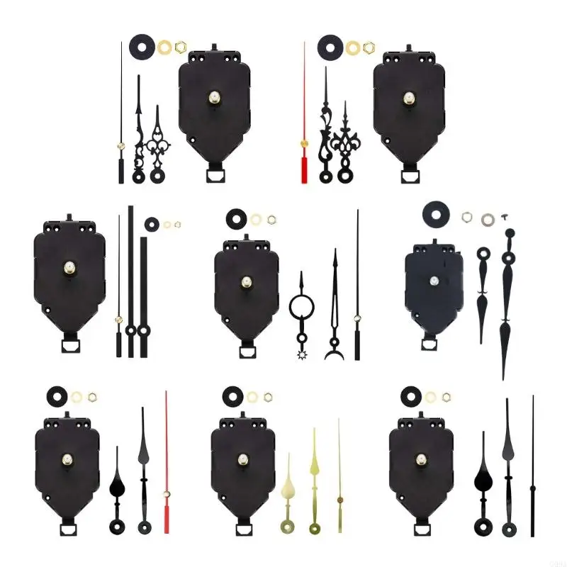 G99A Wall Clock Movement Kits Repair and Replacement Pendulum Clock Mechanism Parts with Varieties of Hands for Home Decors