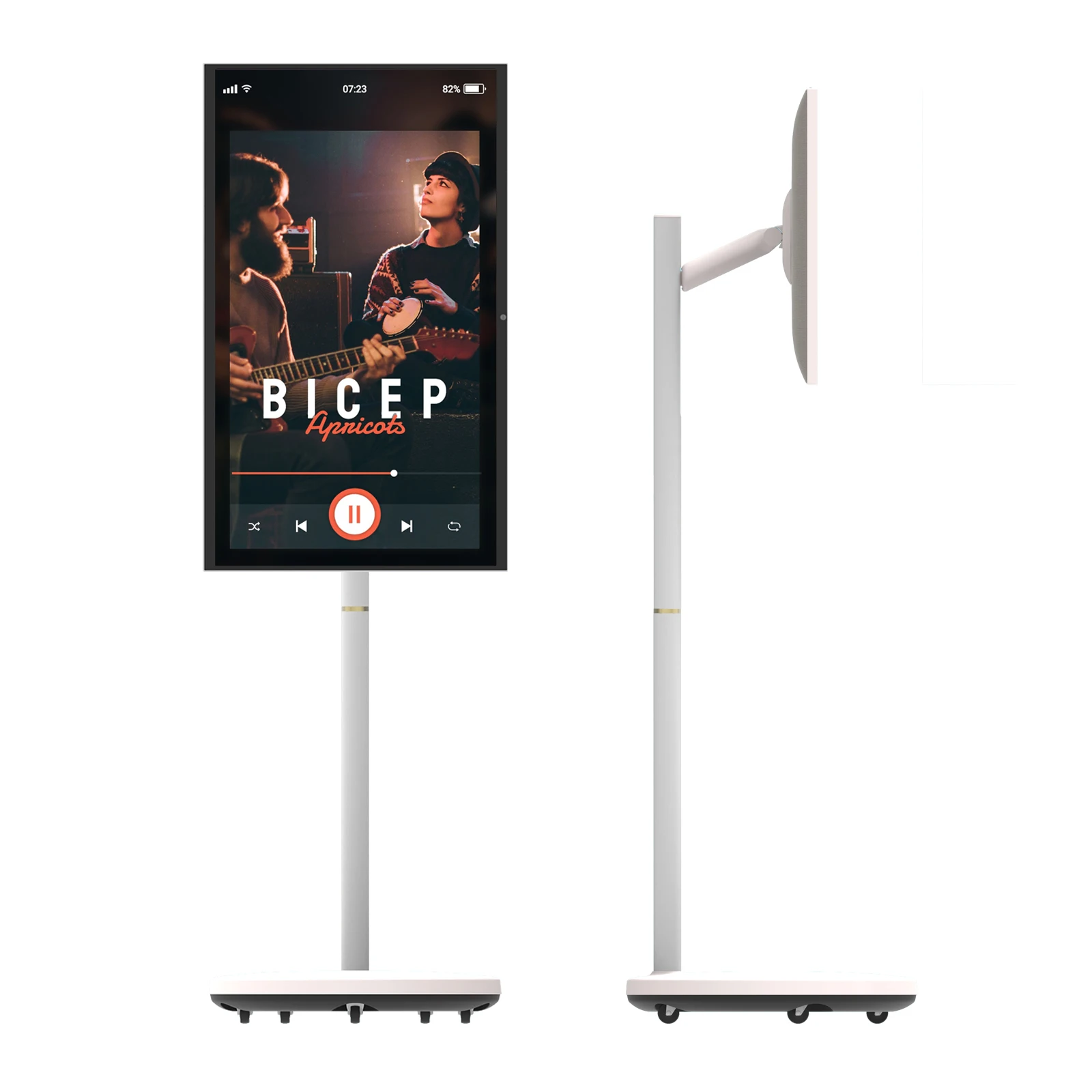 

24, 27, 32-дюймовый портативный смарт-телевизор Android с сенсорным экраном, Full HD, изогнутым дисплеем и камерой