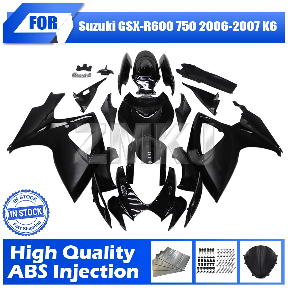 GSXR 600 K6 K7 Fairings Large Inventory For SUZUKI GSX-R600 750 2006 2007 Motorcycle Injection Fairing Kit Bodywork Cowling Set