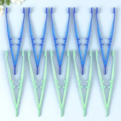 

10Pcs Craft Tweezers Plastic Bead Pickers Fine Tip Precision Tools for DIY Jewelry Making Easy Handling Beads Tweezers