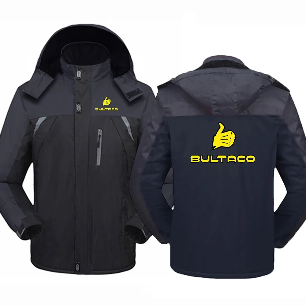 Bultaco Cemoto Motorcycles Men Winter Hight Quality Thickened Windbreaker Warm Cold-Proof Mountaineering Jacket Coats Clothing