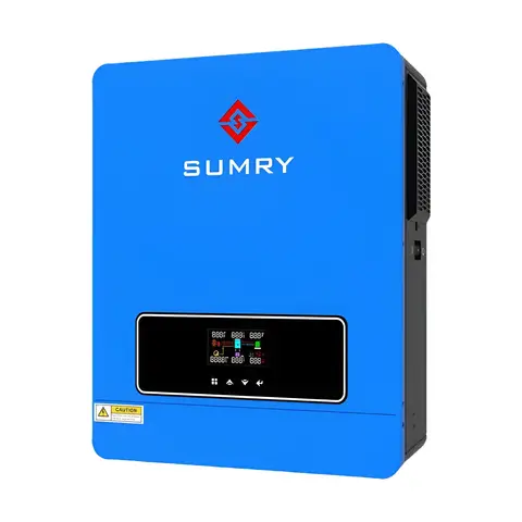 Sumry 3.6kw Hybrid Solar Inverter 110/120v 24v Dual Output with MPPT 120A 60-450v 50/60hz Home Inversor Pure Sine Wave