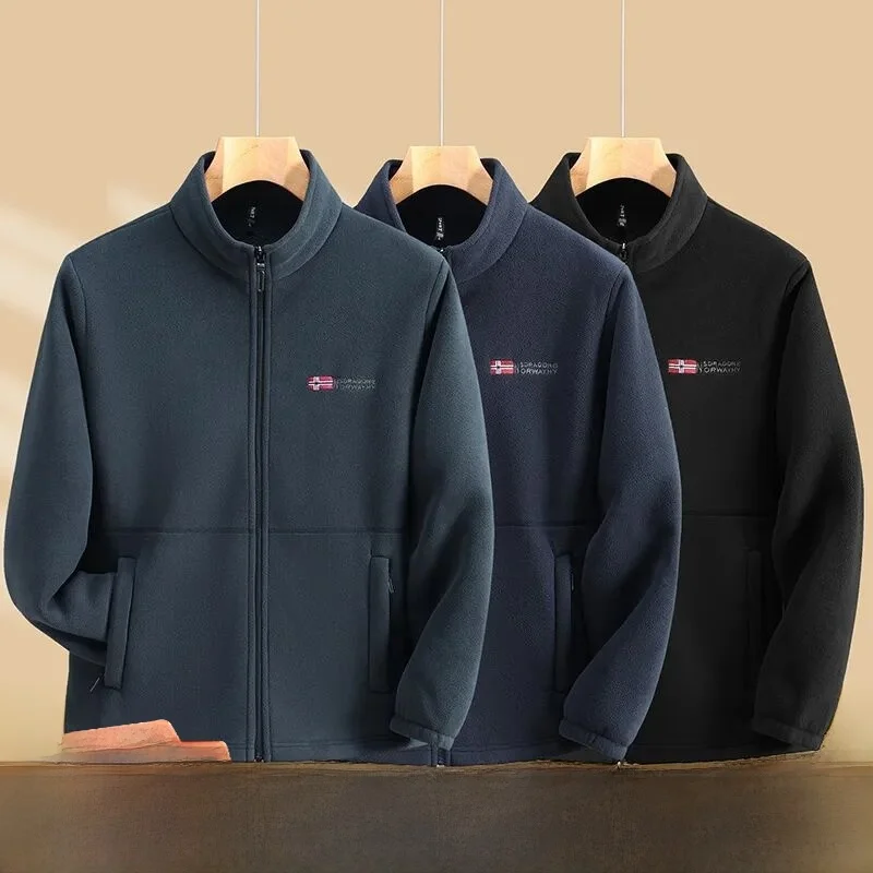 

Nordic Outdoor Legend Men's Winter Jaet New Arrival Warm Polyester Fiber Stand Fit Long Sve Stand Collar Coat