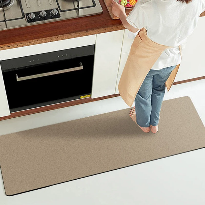 

Kitchen Floor Mat Pvc Carpet Non-slip Area Rugs Water-absorbent Quick-drying Home Decoration Absorbent Rug Alfombra De Cocina