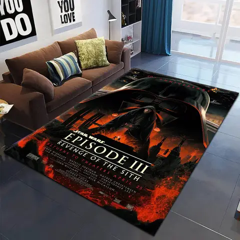 20th Anniversary 2025 S-Star W-Wars Revenge of Sith Scifi Film for Bedroom Living Room Sofa Home Anime Rug Non-slip Floor Mat