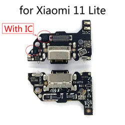 Для Xiaomi Mi 11 Lite 4G 5G USB зарядный док-разъем порт микрофон с IC Быстрая зарядка