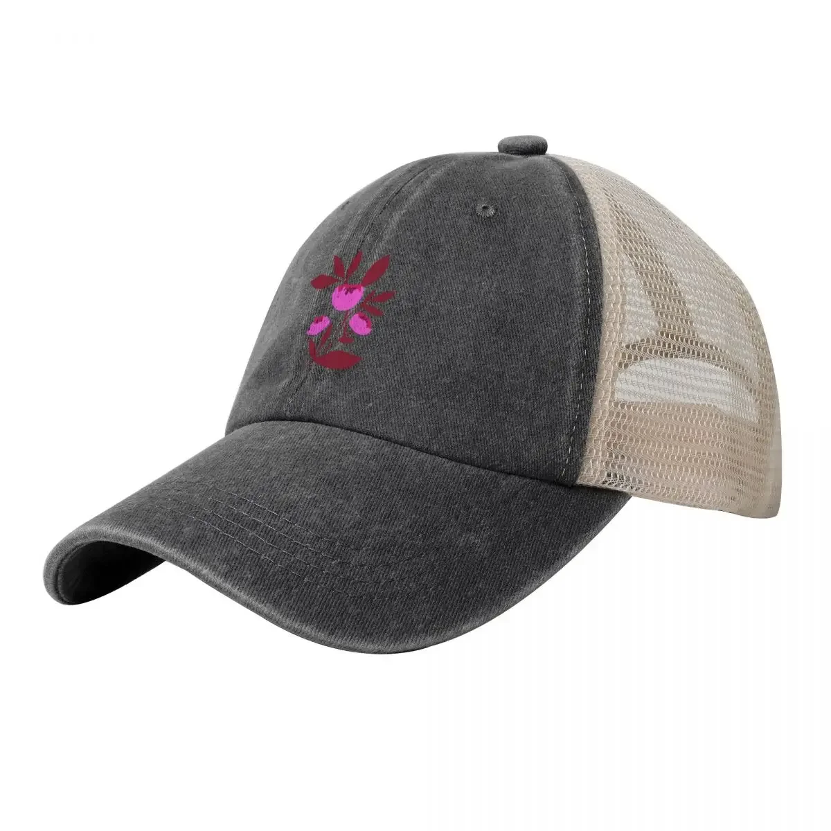 

Bright pink peony flowers on blue Baseball Cap Hat Beach sun hat Female Men's