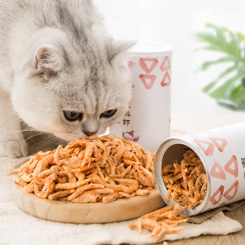 

Pet freeze-dried cat snacks Antarctic krill fattening gills into kitty cat food staple pet low salt pet food