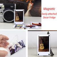 1-10pcsMagnetic Photo Frame 1 Set For Fujifilm Instax Mini 11 8 9 25 50 7 Film Camera Accessories Acrylic Fridge Picture Magnets