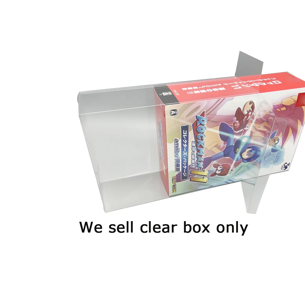 ZUIDID For SWITCH NS Mega Man 11 for Rockman 11 limited version plastic collection storage protective box Transparent Clear box