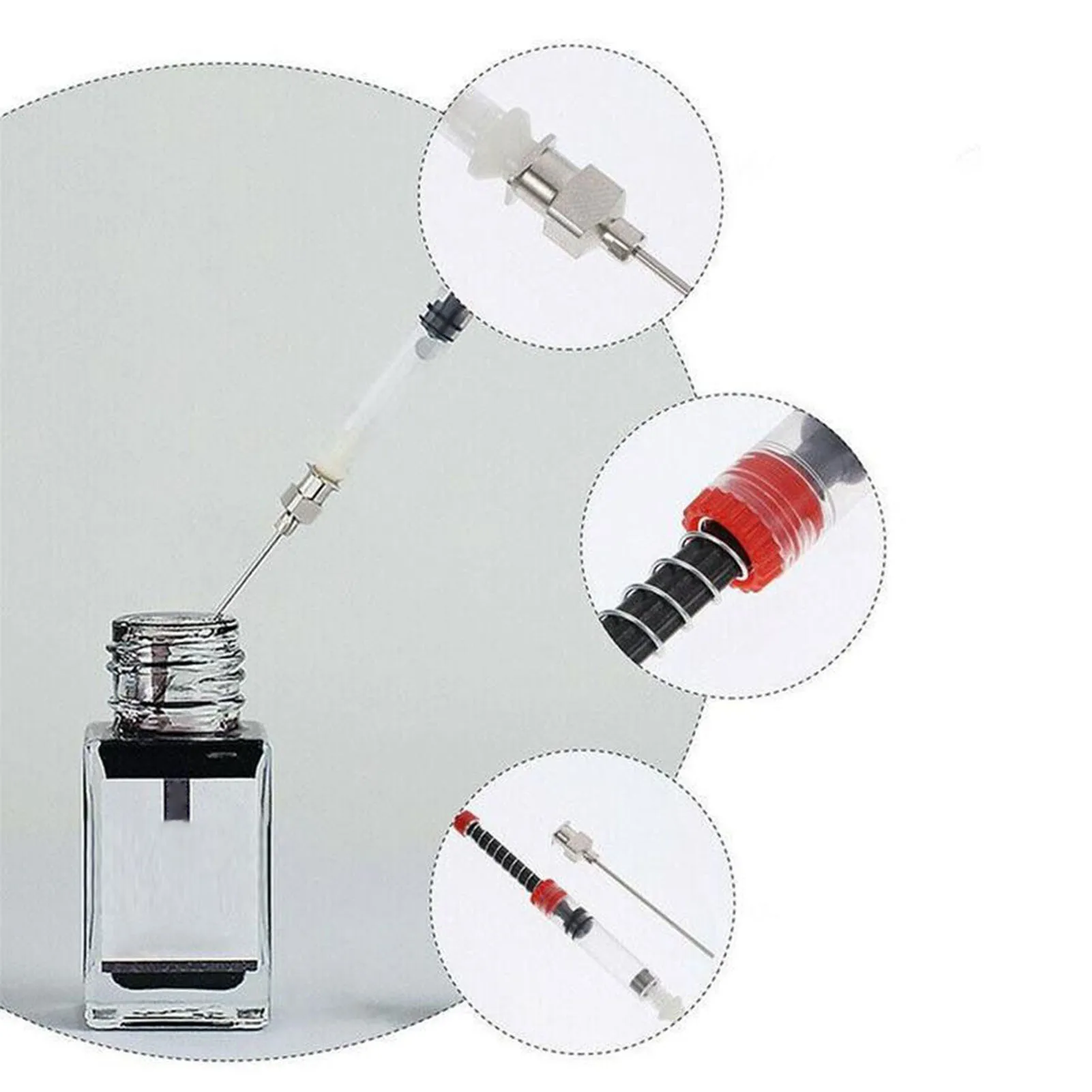 3/5/10pcs Fountain Pen Ink Cartridge Converter Filler Ink Pen Syringe Device Reusable Tool Stationery Office Writing Supplies