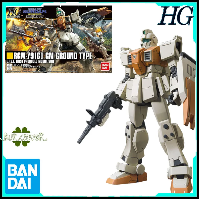 

Bandai натуральная HG GM Ground Type RGM-79 1/144 аниме фигурка в сборе модель игрушки Коллекционная модель украшения подарки для детей