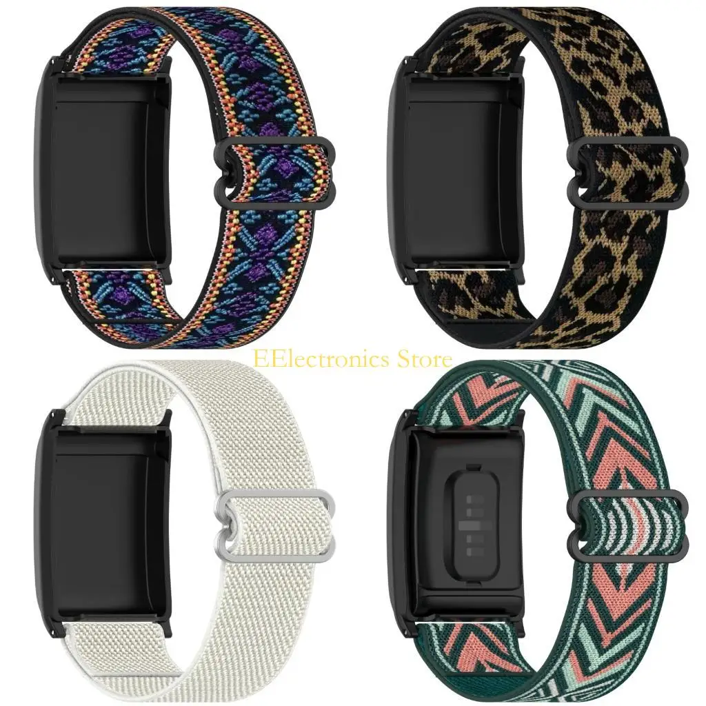 B03C Stretchy Replacement Wristband Adjustable Nylon Sport Band Soft & Stretchy Nylon Band Simple Installation for Watch 4.0