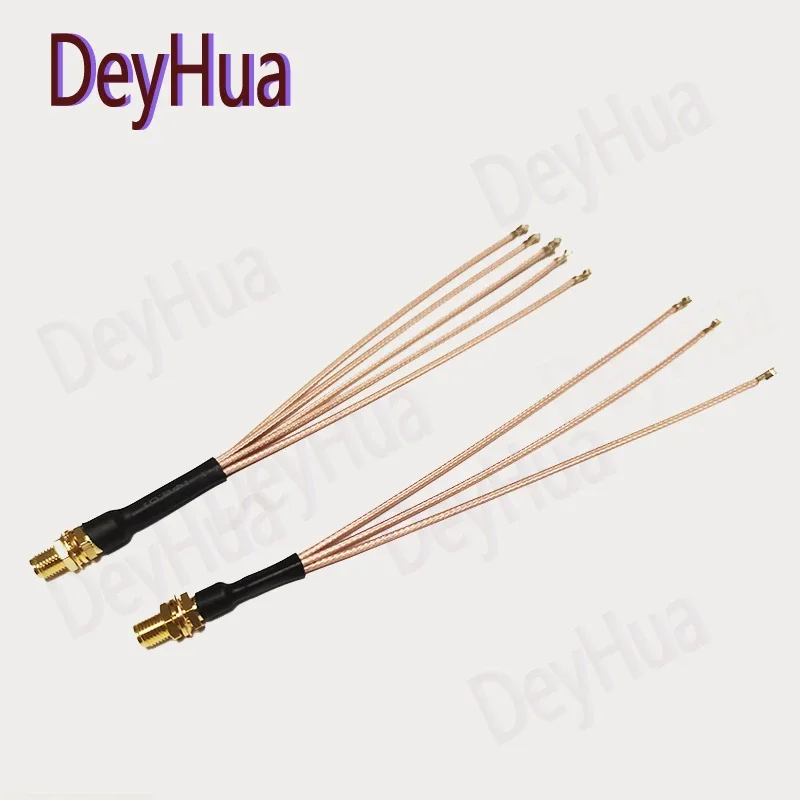 1PCS SMA/RP SMA female to 2 3 4 5 6 7u.FL IPX IPEX1 female jack 1 to 6 sextile cable RG178 Pigtail WIFI antenna expansion jumper