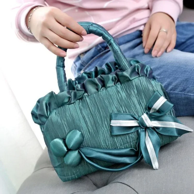 2025 new retro all-in-one fabric purses Mother female bag going out handbag leisure umbrella mobile phone tote bags for women