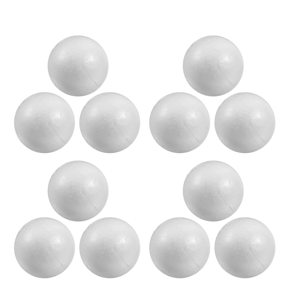 

50Pcs White Foam Balls Polystyrene Craft Spheres for DIY Wedding Decoration Party Display Art Crafts Supplies Round Balls