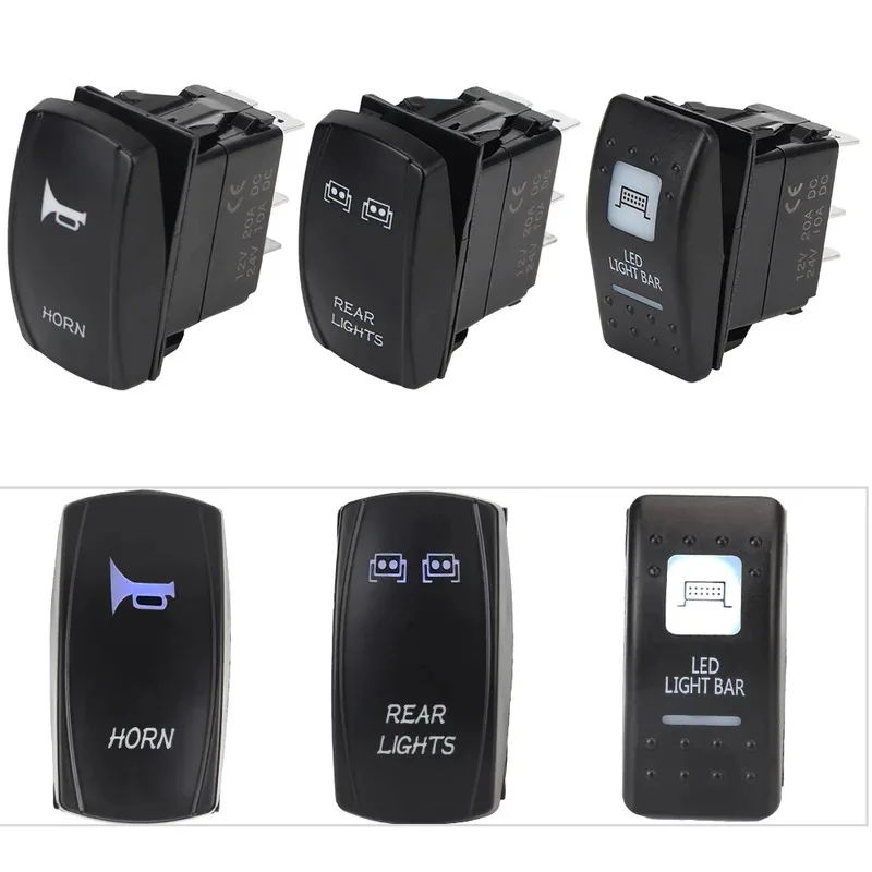 

DC12-24V светодиодный WINCH с подсветкой, задние передние фонари, звуковой сигнал для Can Am Maverick Commander Rocker Switch, светодиодная панель UTV ​ Для Polaris