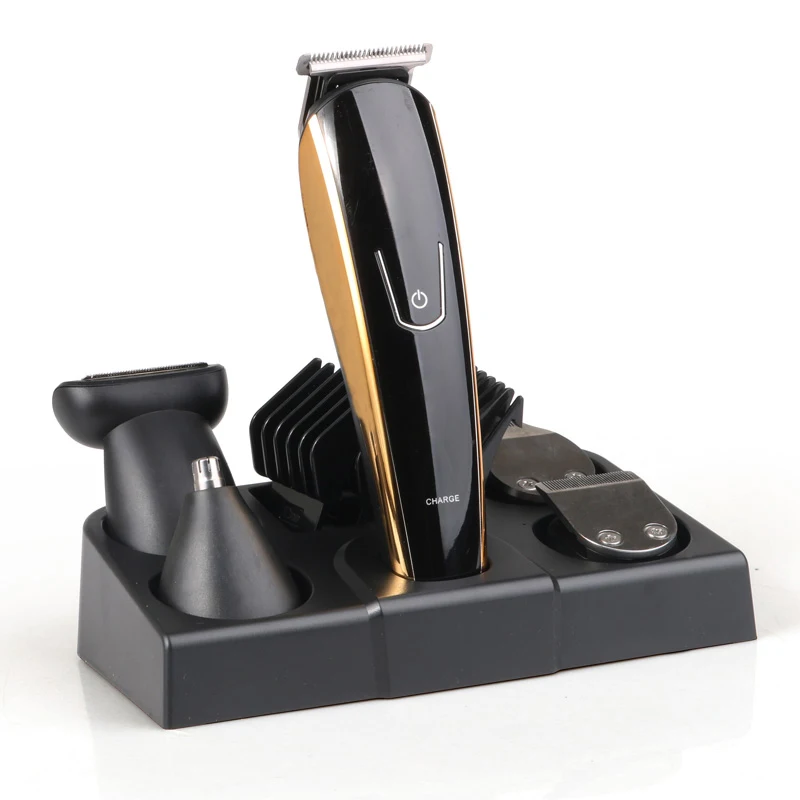 

Электрический триммер 5-в-1 для тела, бороды и волос, набор для стрижки ушей и носа, для домашнего использования