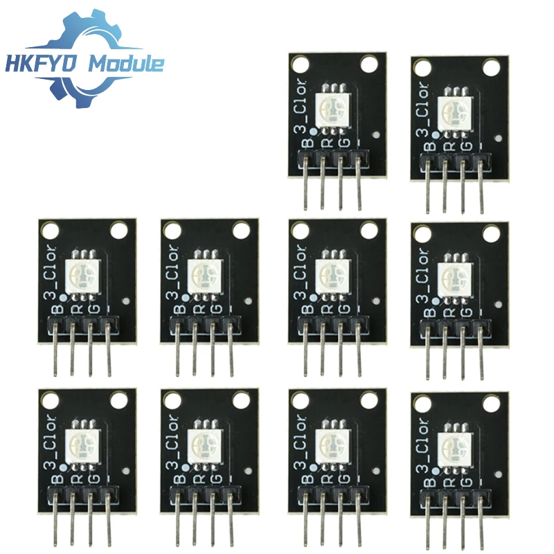 1-50PCS KY-009 Modulo LED RGB 5050 PWM Luce SMD a 3 colori regolabile per Arduino, sistemi incorporati e kit elettronici fai-da-te