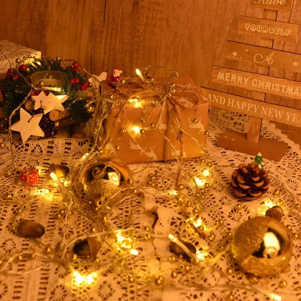 30 المصابيح الجنية الخرز أضواء سلسلة ديكور المنزل المعيشة غرفة نوم حديقة شجرة عيد الميلاد الزفاف السنة الجديدة زخرفة جارلاند #4