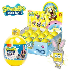 Spongebob Squarepants Blind Box For Children, Building Blocks, Music, Performance, Models, Birthday, Christmas, Twisted Egg, Toy Gifts 5 Main Sales Caixa Bob - №5