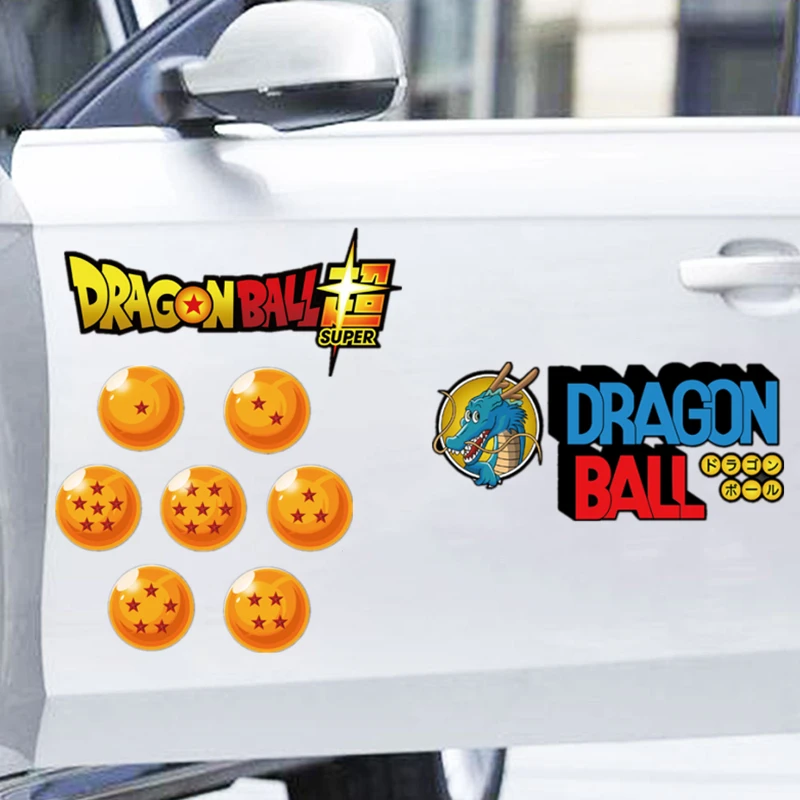 Riman Dragon Ball Logo Reflective Sticker Son Goku Dragon Ball Car Decoration Sticker ScratchModified Sticker Children\'s ToyGift