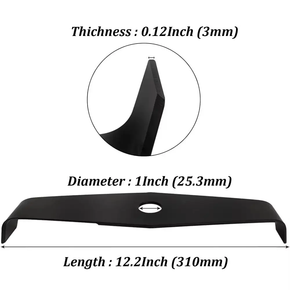 سميكة 2T رشاقته الانتهازي العملي تصلب الصلب جزازة العشب القاطع الأسود السلس سطح جزازة القاطع استبدال
