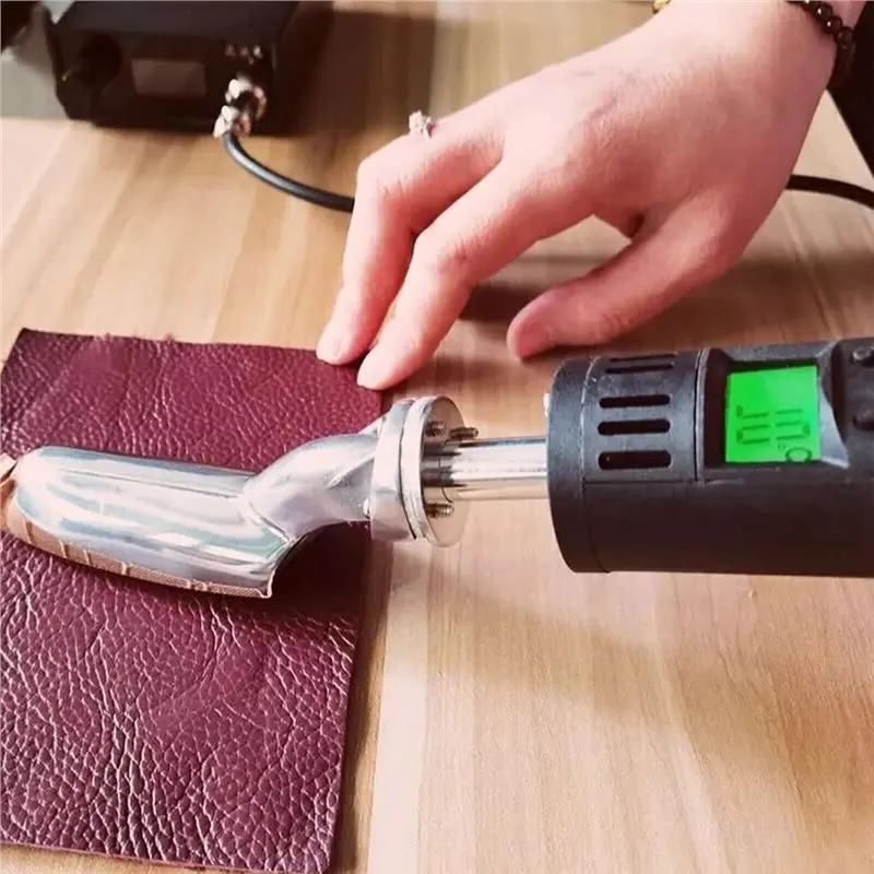 ABWR-Digital Display Mini Leather Iron, Leather Wrinkle Removal , 50-300℃ Temperature Adjustable, For Craft Leather Repair