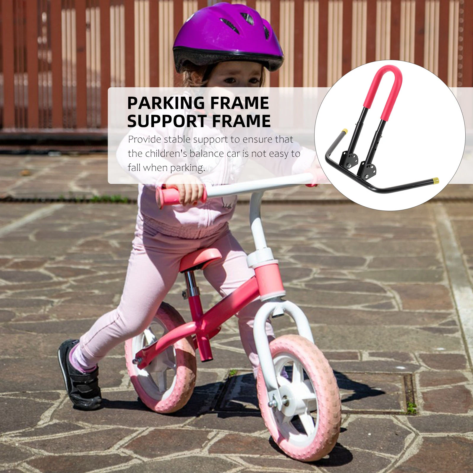 

Bike Floor Rack Metal Adjustable Stand Garage Indoor Storage Bicycle Parking Stationary Rack Mountain Road Kids Bikes