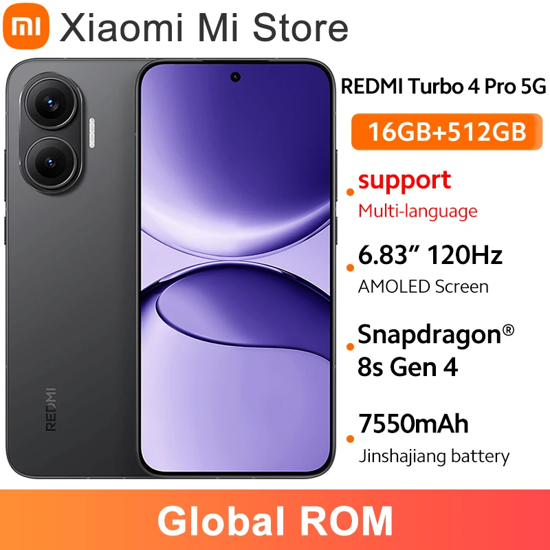 Смартфон Xiaomi Redmi Turbo 4 Pro 16/512ГБ Global — фото товара
