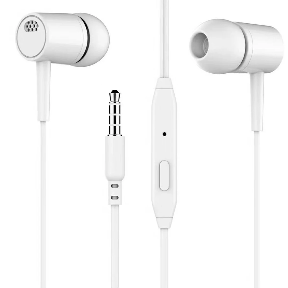 Lightweight Earbuds White High-Quality Sound Earbuds Clear Sound Quality Extended Use Compatible With Smartphones