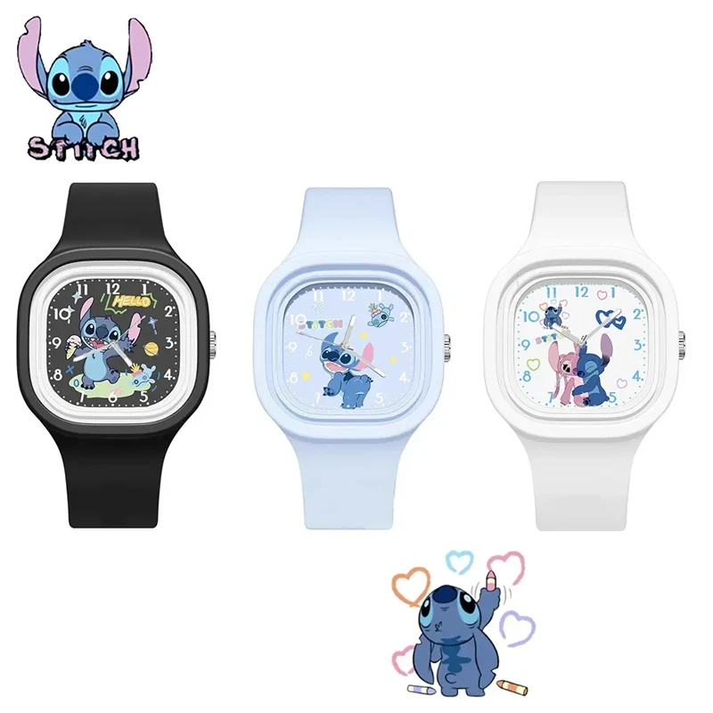 Disney Cartoon Lilo & Stitch Mickey Minnie orologio sportivo in Silicone per bambini regalo giocattolo per bambini