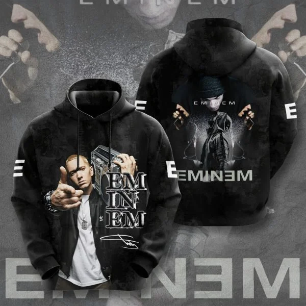 Rapper Eminem 3d Print Hoodies Men Women Fashion Hoodie Man Sweatshit Girl Coats Rap Rock Sweats Women's Oversized Clothing