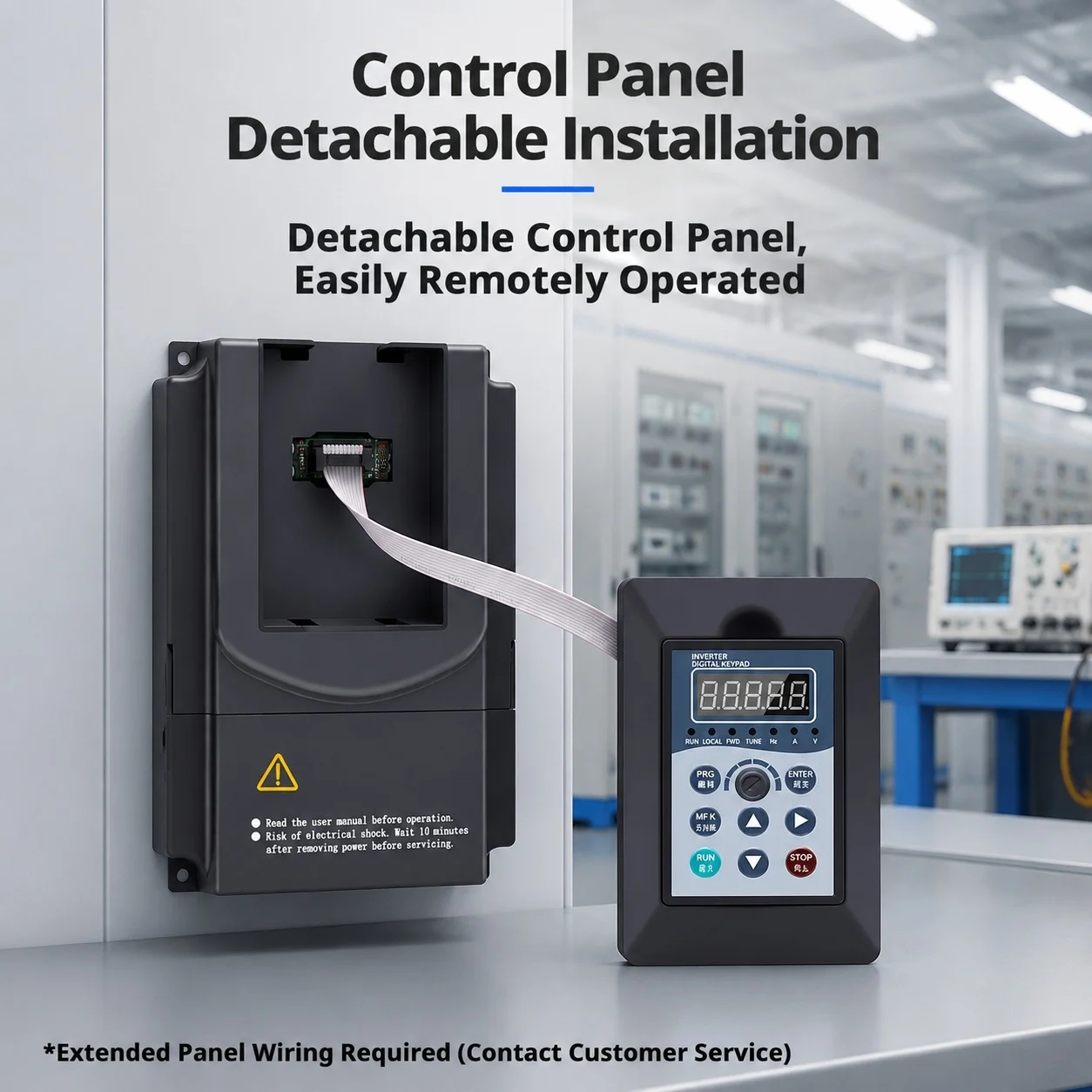 Compact Vector Inverter for Motor Control: 2.2kW–22kW, Single/Three-Phase, 0–500Hz, Soft Start, Overload Protection