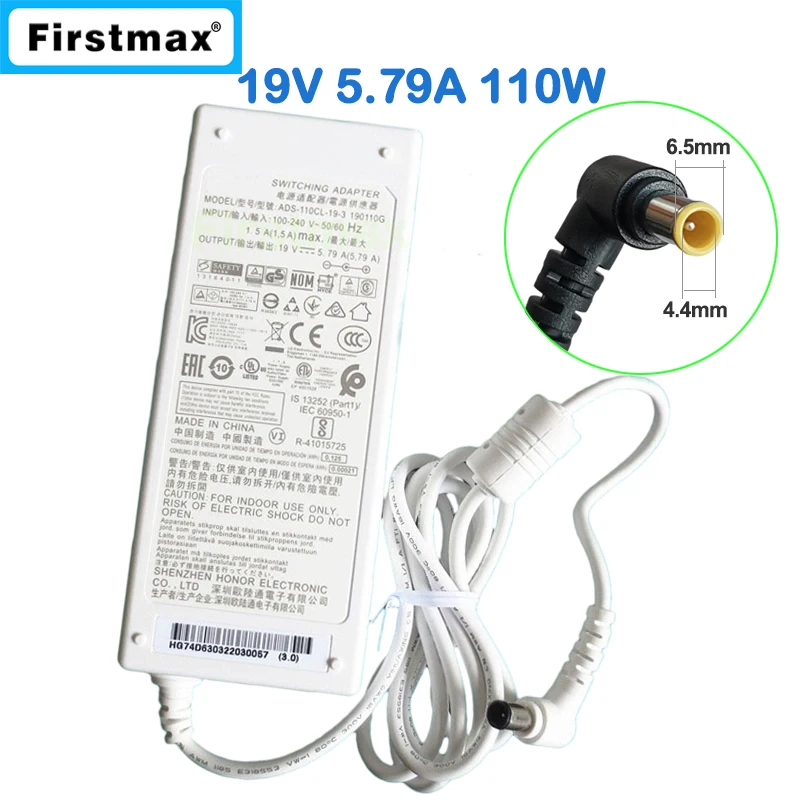 

110W 19V 5.79A Power supply for LG Monitor 32GK850G-B ADS-110CL-19-3 190110G AC Adapter 34UC98 34UM88 34UM88C 34UM88-P PF1500G