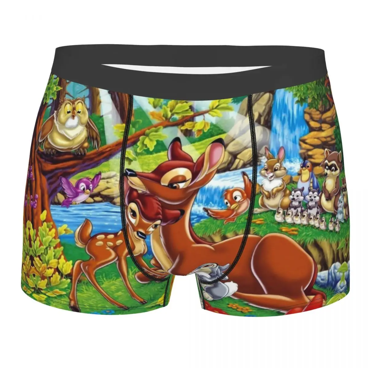 

Custom Cartoons Bambi Manga Underwear Men Breathable Comic Boxer Briefs Shorts Panties Soft Underpants For Male