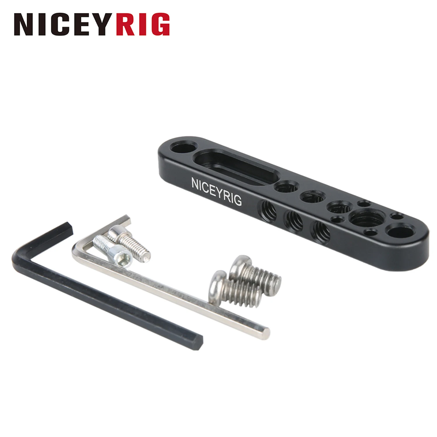 

NICEYRIG Multi-Functional Mounting Plate Cheese Bar with 1/4'' 3/8'' Thread Applicable for Liliput 619AH 819AH FA1011 FA1013