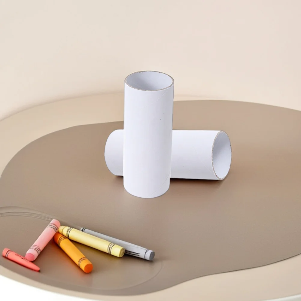 25 Stück weiße Pappröhren zum Basteln, bemalbare DIY-Papierrollen, für Kinder, Klassenzimmer, Aktivitäten, Partydekorationen, leere Bastelröhre